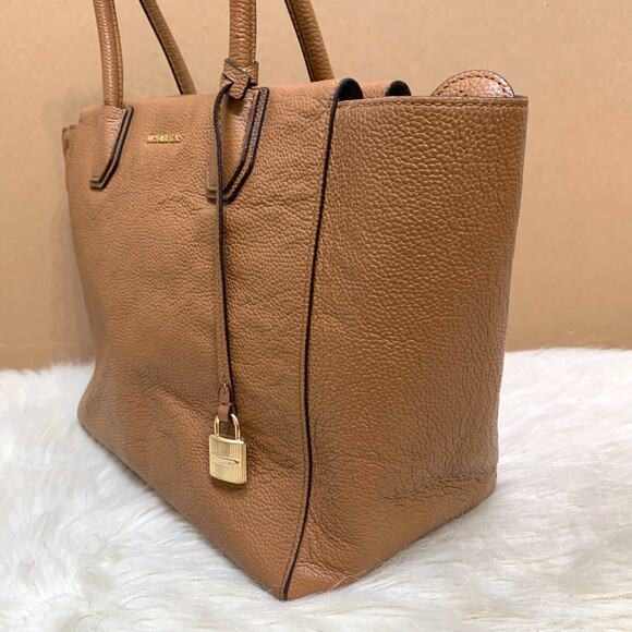 MICHAEL KORS Large Luggage Saffiano Leather MERCER Top Zip E/W Gallery Tote - Picture 2 of 14